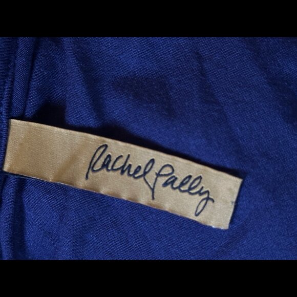 Rachel Pally Dress Small Blue Purple A Line Long Sleeve Modal Maxi Fabric Stretc - Picture 6 of 7